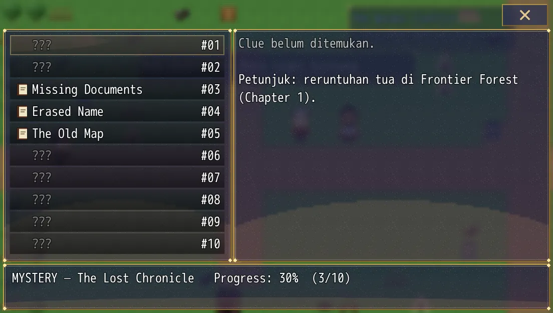 Menu Mystery