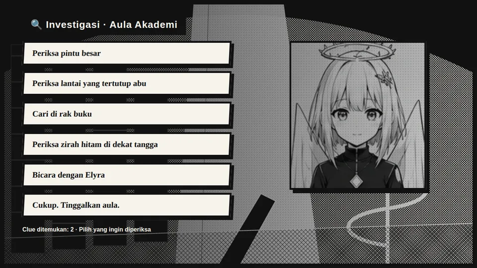 Mode investigasi di Aula Akademi