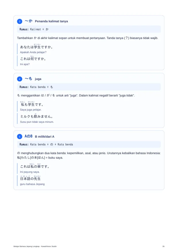 Contoh kalimat berfurigana