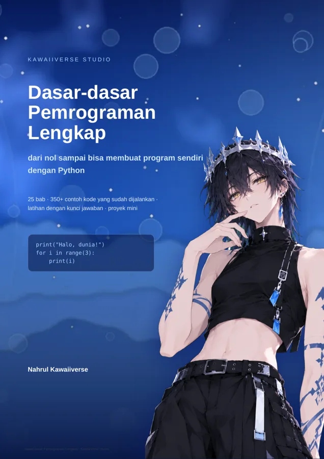 Sampul e-book Dasar-dasar Pemrograman Lengkap