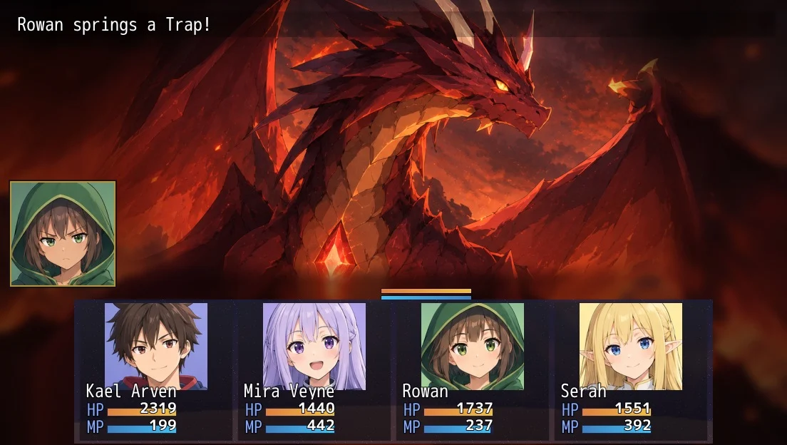 Battle melawan Heartfire Wyrm